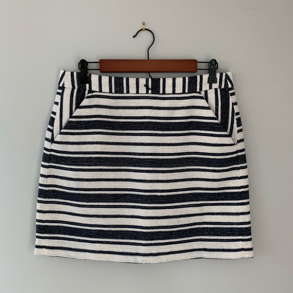 Banana Republic Factory Striped Tweed Mini Skirt